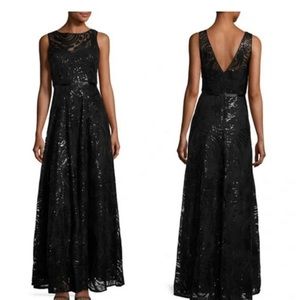 Karl Lagerfeld lace gown with sequin-embellished Gown
